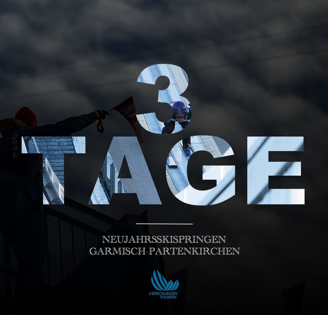 Gap_Skispringen's tweet image. Nur noch 3️⃣ Tage bis zum traditionellen @Gap_Skispringen! 🇩🇪🥳🙌
(Und ✌️Tage bis zur Qualifikation! 🤭) 
Wir können es kaum erwarten! 🤩🤗 

#4hills #neujahrsskispringen #skispringen #skijumpingfamily #garmischpartenkirchen