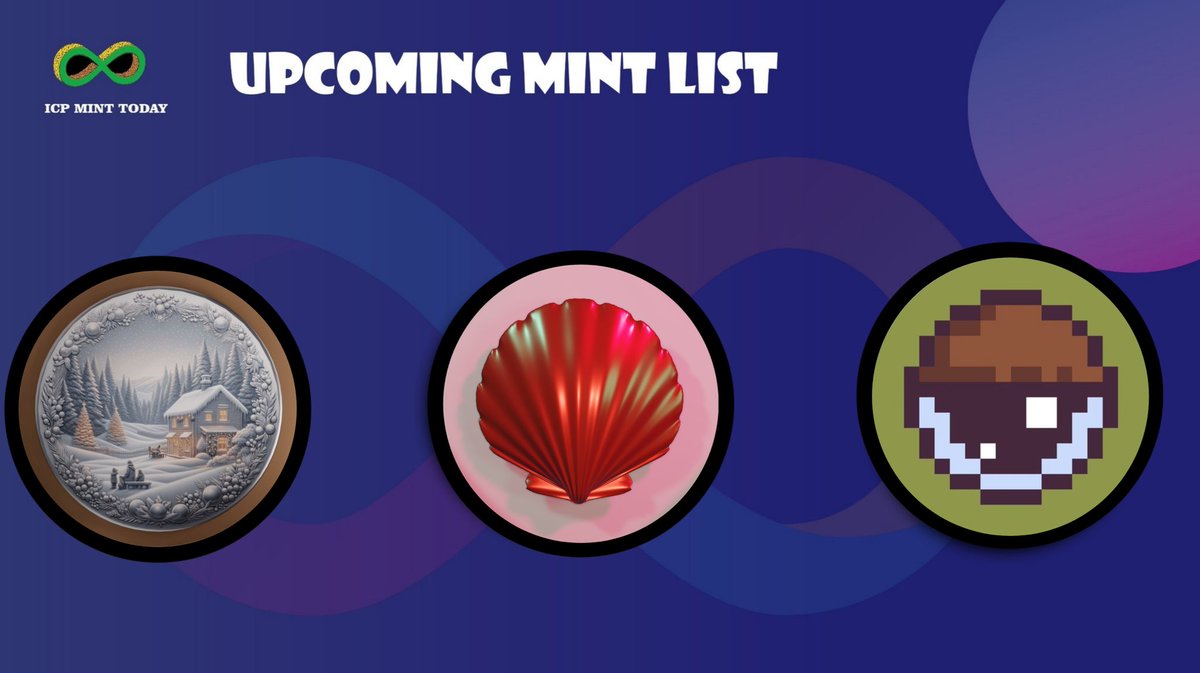 ICPMintToday's tweet photo. Upcoming Mint List On #ICP 🚀
Sea Shell @ICPMintToday
🛸30/11
Cosmos
Echoes of Asgard
Aliengang
🛸 31/11
Coins @CollectorsClubC
Enchanted Bonsai @xSkApOnEx
PIXSOMNIA @aimsomnia
Like ❤ & RT ♻🔥
#DFINITY #icpsquad #NFTs #NFTCommmunity $ICP #ICPLevelUp
#ICPMINTTODAY https://t.co/8cHkgCB2Mh