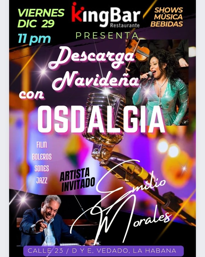 Osdalgia's tweet photo. Comienza el último fin de semana del 2023 y vamos a celebrar con música cubana de excelencia🤩💥💃🏼🕺🏼🎶 https://t.co/EkHSmTiHHA