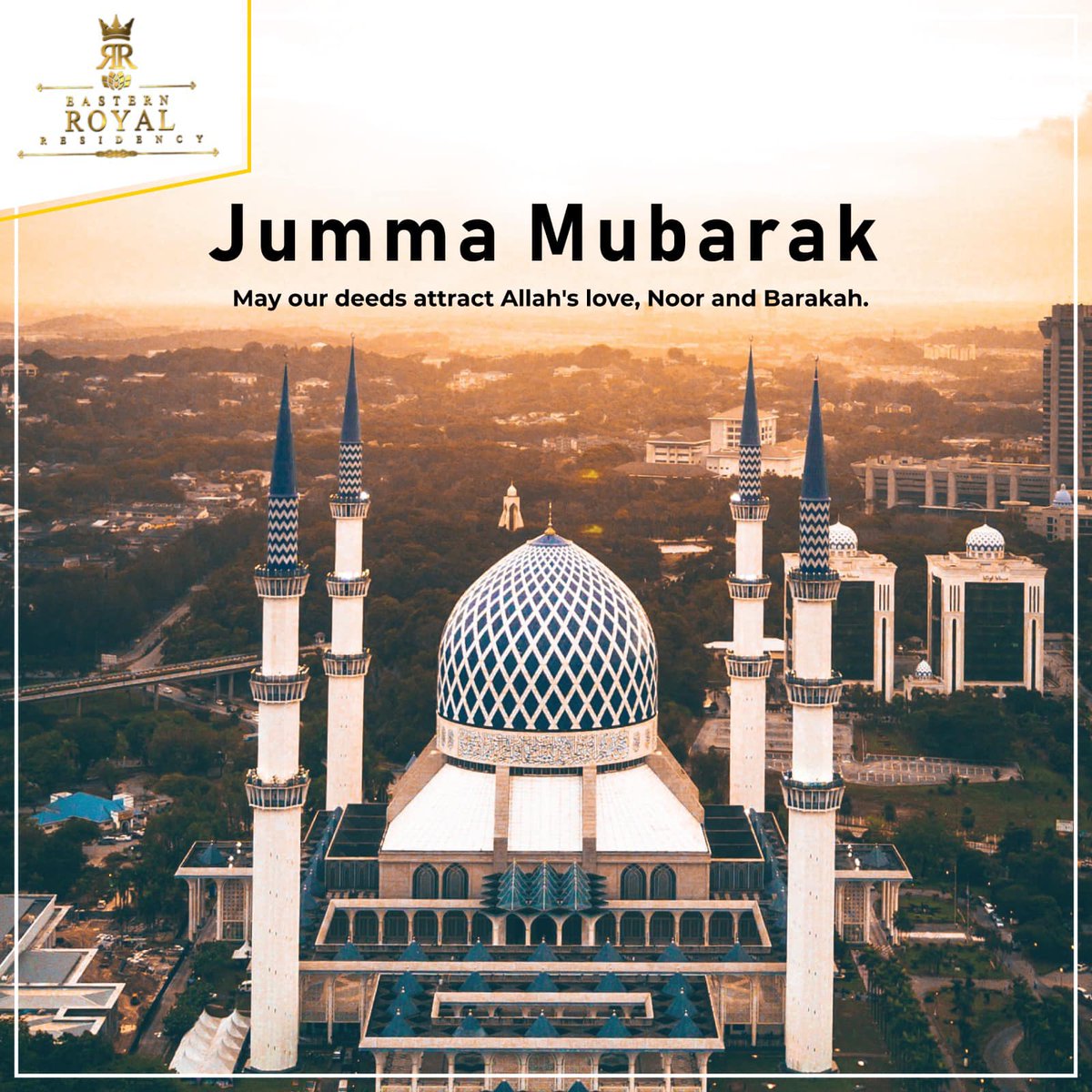 RoyalResidency9's tweet photo. May this Jummah lighten your life with teachings of Islam and protect you from calamity and have a blessed Friday.❤️
.
.
.
#EasternRoyalResidency #RoyalResidency #islamicquotes #islamicreels #explore #trending #bhfyp #อีซอนคยุน #haechan #ausvpak #bitcoin #FridayMotivation https://t.co/zARKQRCsE0