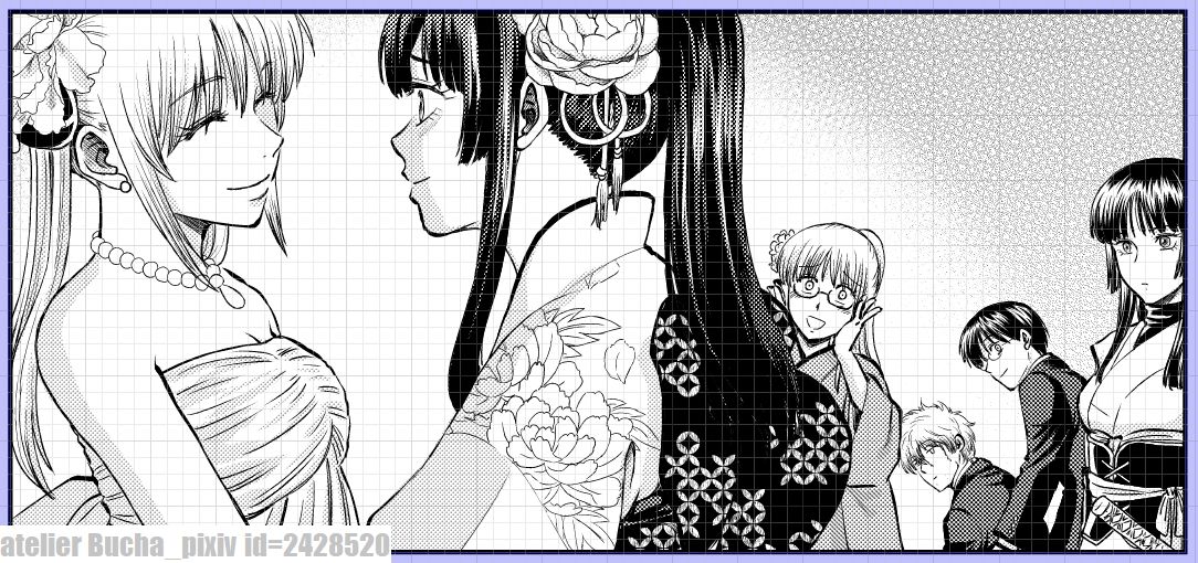 【CC大阪123新刊】【4/5】登場キャラクターが恐らく当サークル同人誌の中で最多です。少しずつではありますがいろんなキャラが登場します。賑やかな沖神結婚式、お楽しみください。