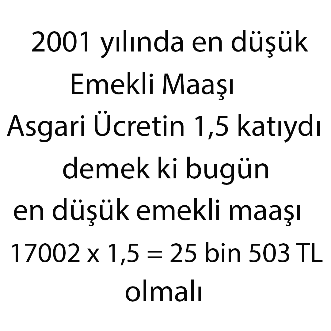 En düşük emekli maaşı ne kadar olmalı diye soranlara...

HESAP ORTADA !!!

 #EmeklidenBüyükTepki