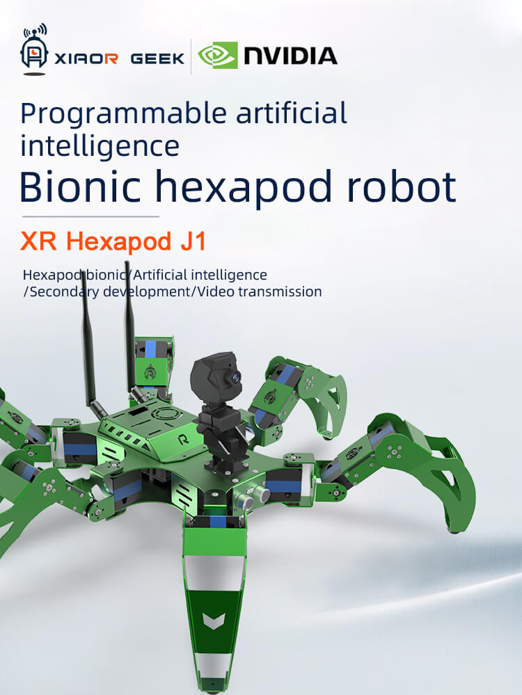 merjury12's tweet image. Jetson Nano Hexapod bionic smart robot which has rich function with excellent performance， the biggest difference from the Raspberry Pi Hexapod robot is that they use different motherboards. 
#jetsonNANO #smartrobot #bionicrobot #hexapodrobot #AIrobot #programmablerobot