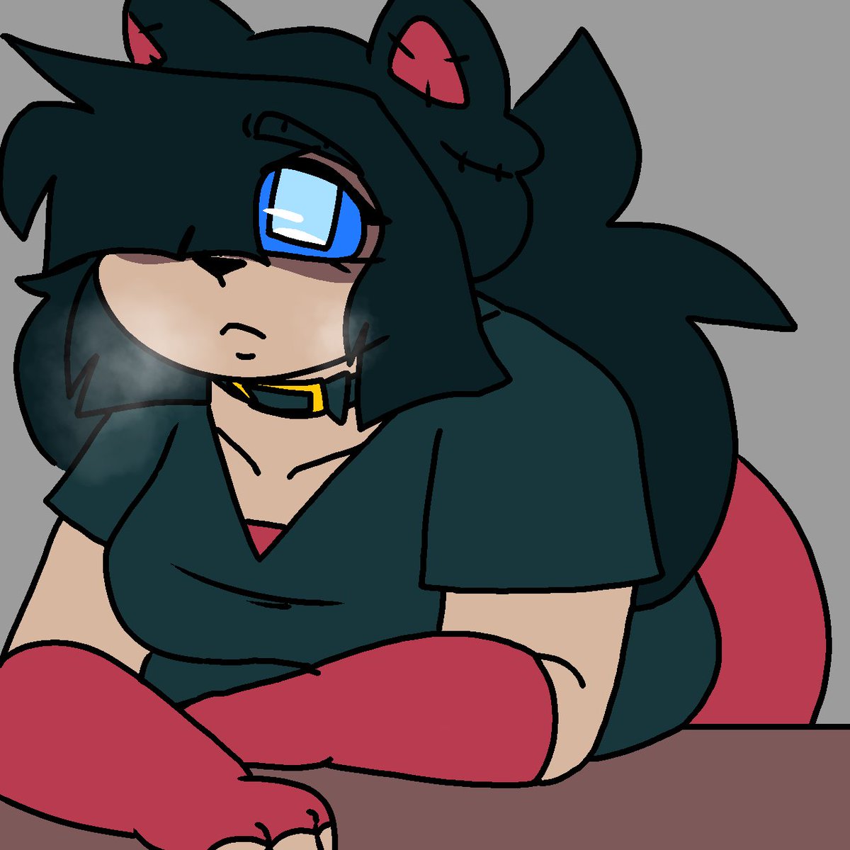 DaActuallyThing's tweet photo. She is waiting for you to make her Sandwich..
(she loves that food)
#FrozenMindAnnie #MagicalRiver
#HazyRiverAU #hazyriver https://t.co/j1cQjQyTm0