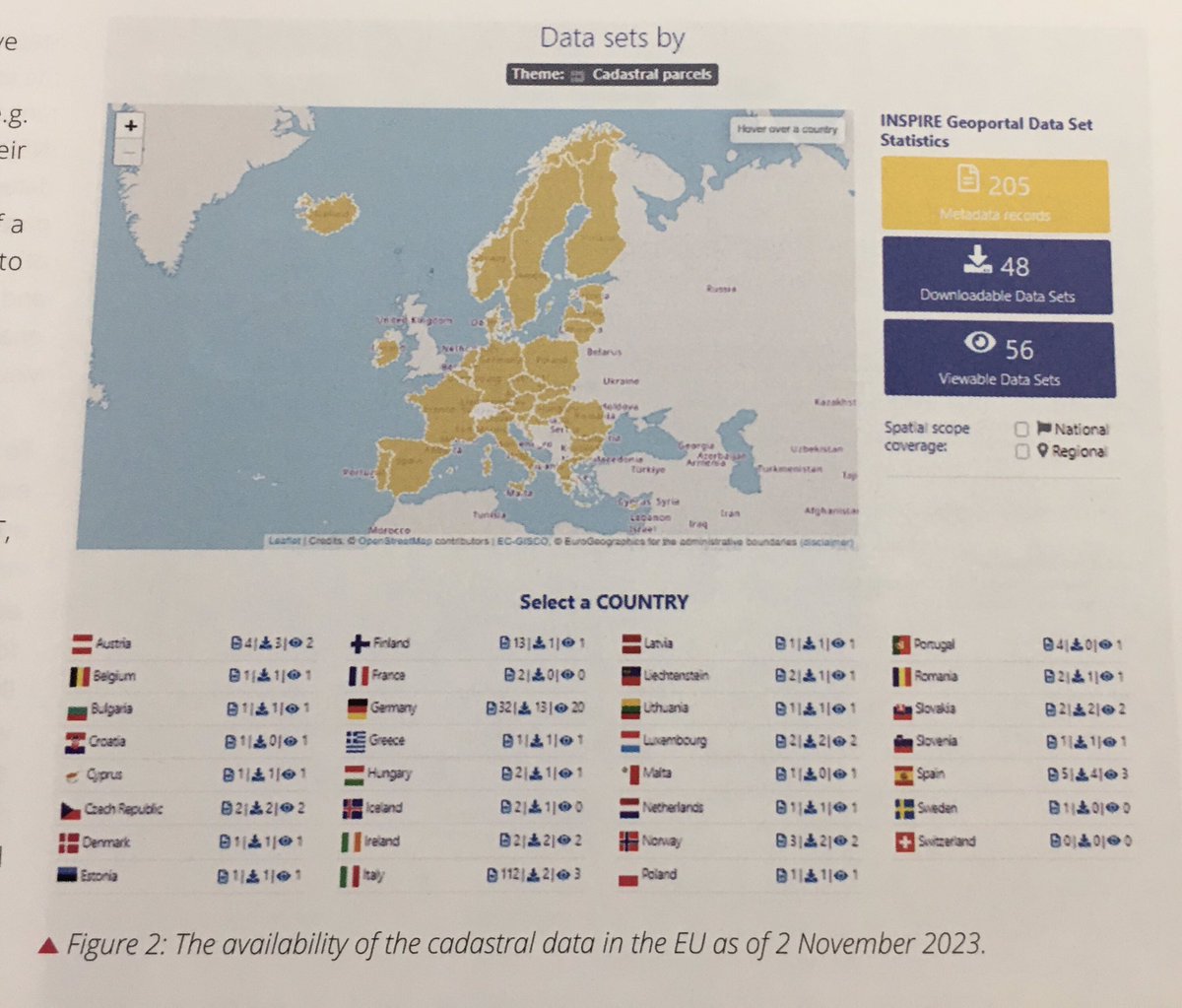 GeodRuth's tweet image. Such a depressing map. Not that @INSPIRE_EU isn’t a great thing. Just that UK is no longer part of it due to #brexit 😢 @gim_intl