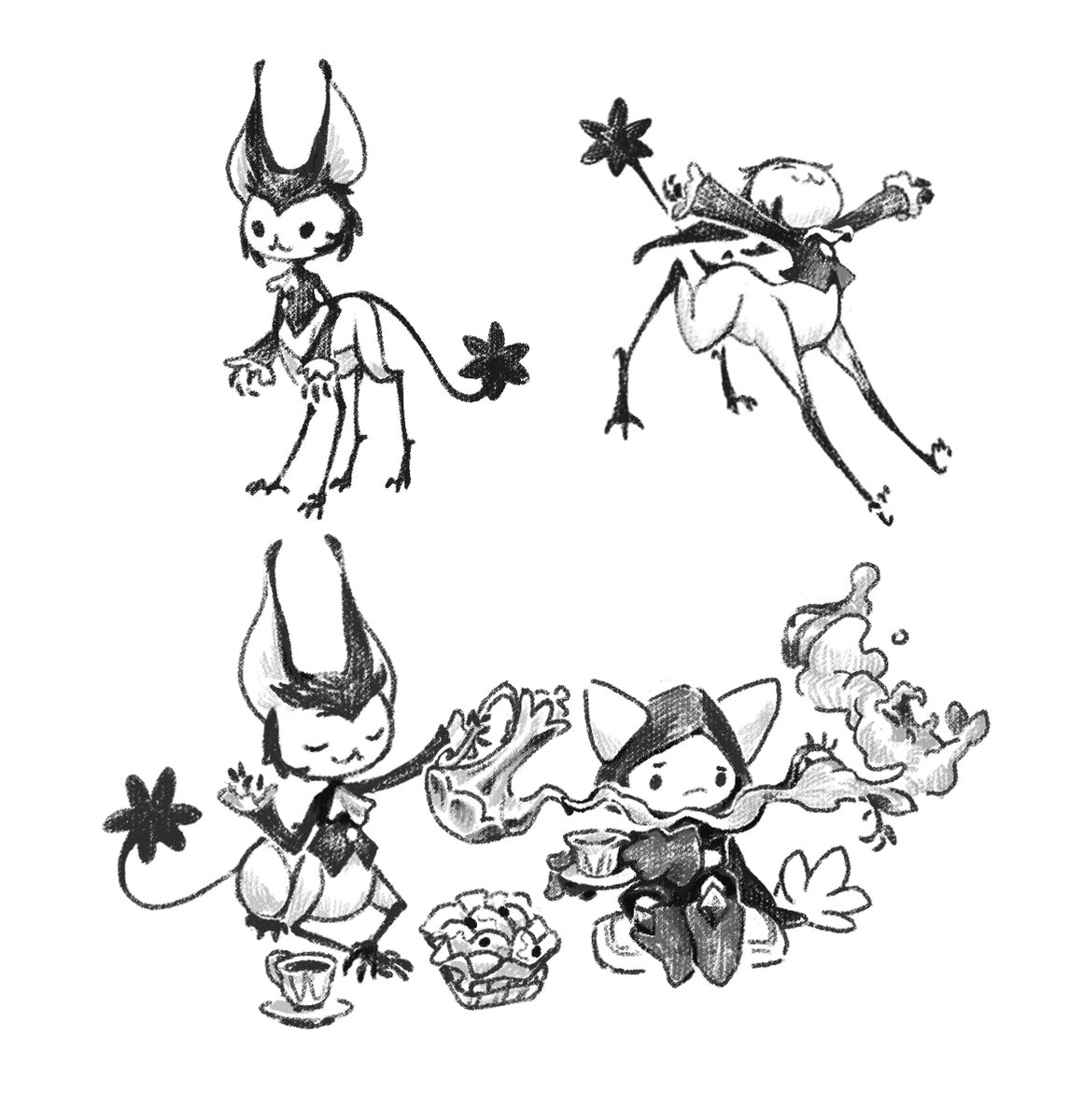 ToqaReign's tweet image. A new member to the Little Deities universe that I forgot to post a while back : &amp;gt; I don't have a name for him yet so for now it's "the haruspex". Jolly little guy that sends our hero on perilous monster hunting journeys only for the sake of knowing if it rains tomorrow or not.