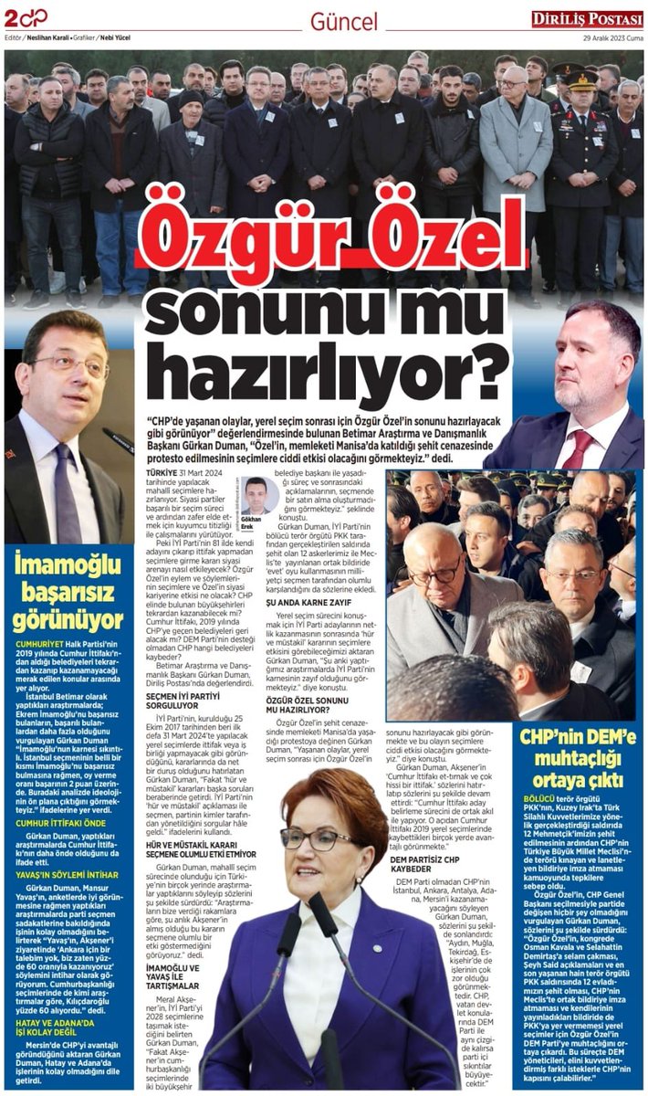 @dirilispostasi ‘ndan Sayın @GkhnEREK ile siyasi gündemi değerlendik. dirilispostasi.com/ozgur-ozel-son…