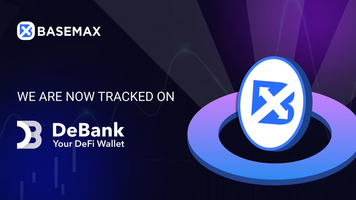 basemaxfi's tweet photo. Good news everyone 🥳🥳

#Basemax is now officially tracked on  @DeBankDeFi

Let’s join Basemax :

250x Trading leverage
Our amazing trading features
The opportunities of earning lucrative yield!
Start trading on https://t.co/dVsuYk7AZ4 🔥

#Debank #Basemax #BTC #Trading https://t.co/cWjssKpXJ8