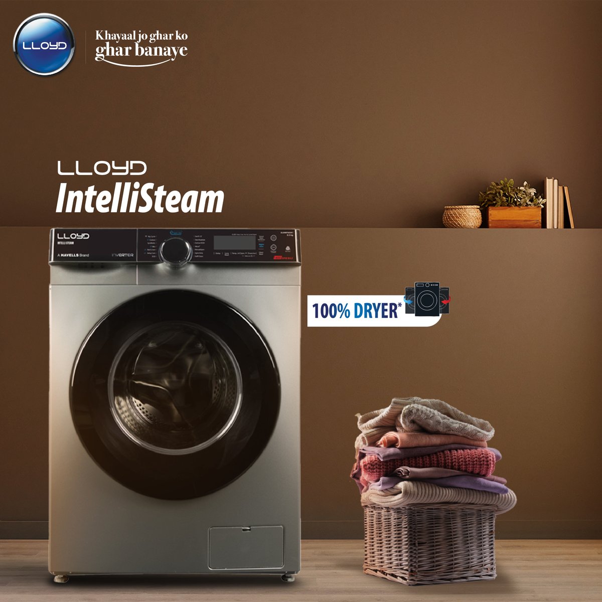 MyLloydIndia's tweet image. Say goodbye to winter woes and hello to easy, worry-free drying with Lloyd&apos;s 2-in-1 washing machines.

Buy now: bit.ly/3JKH70P

#KhayaalJoGharKoGharBanaye #LloydWashingMachine #Lloyd #LloydIntelliSteam #WashingMachine