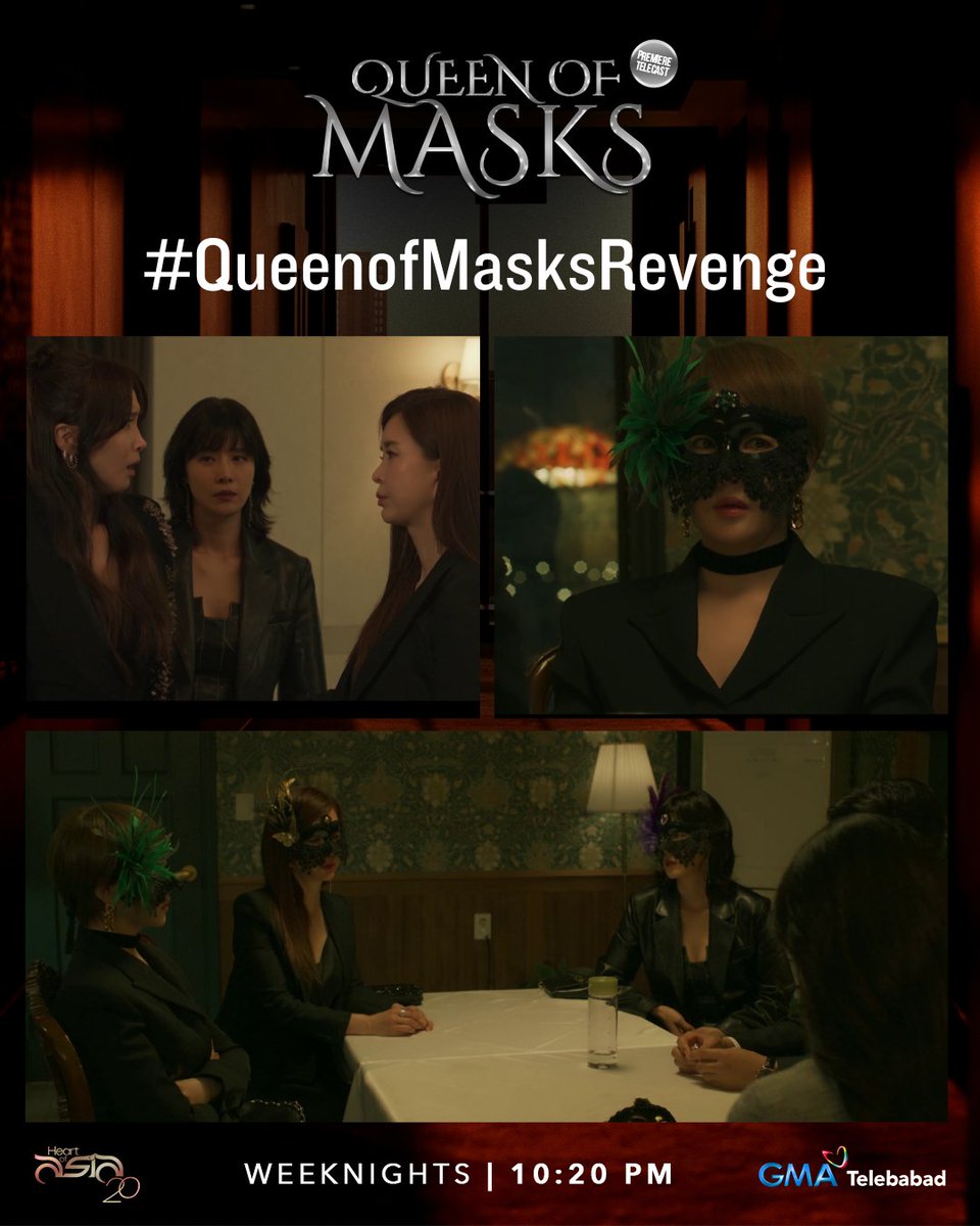 OfficialGMAHOA's tweet photo. The QUEENS are ready for their REVENGE PARTY.

Mapapanood na mamaya sa #QueenOfMasks, 10:20PM sa GMA! https://t.co/LiKz9uuvt6