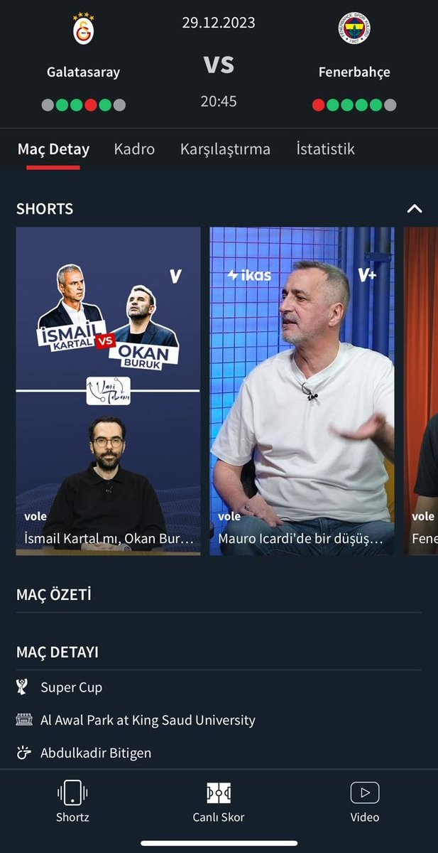 🏆 TFF Süper Kupa heyecanını SPORTZ'da yaşayın! 🔥 Maç önü ÖZEL YORUMLAR, SPORTZ uygulamasında! 📲 Sen de İndir, Hemen İzle 👇 onelink.to/sportz