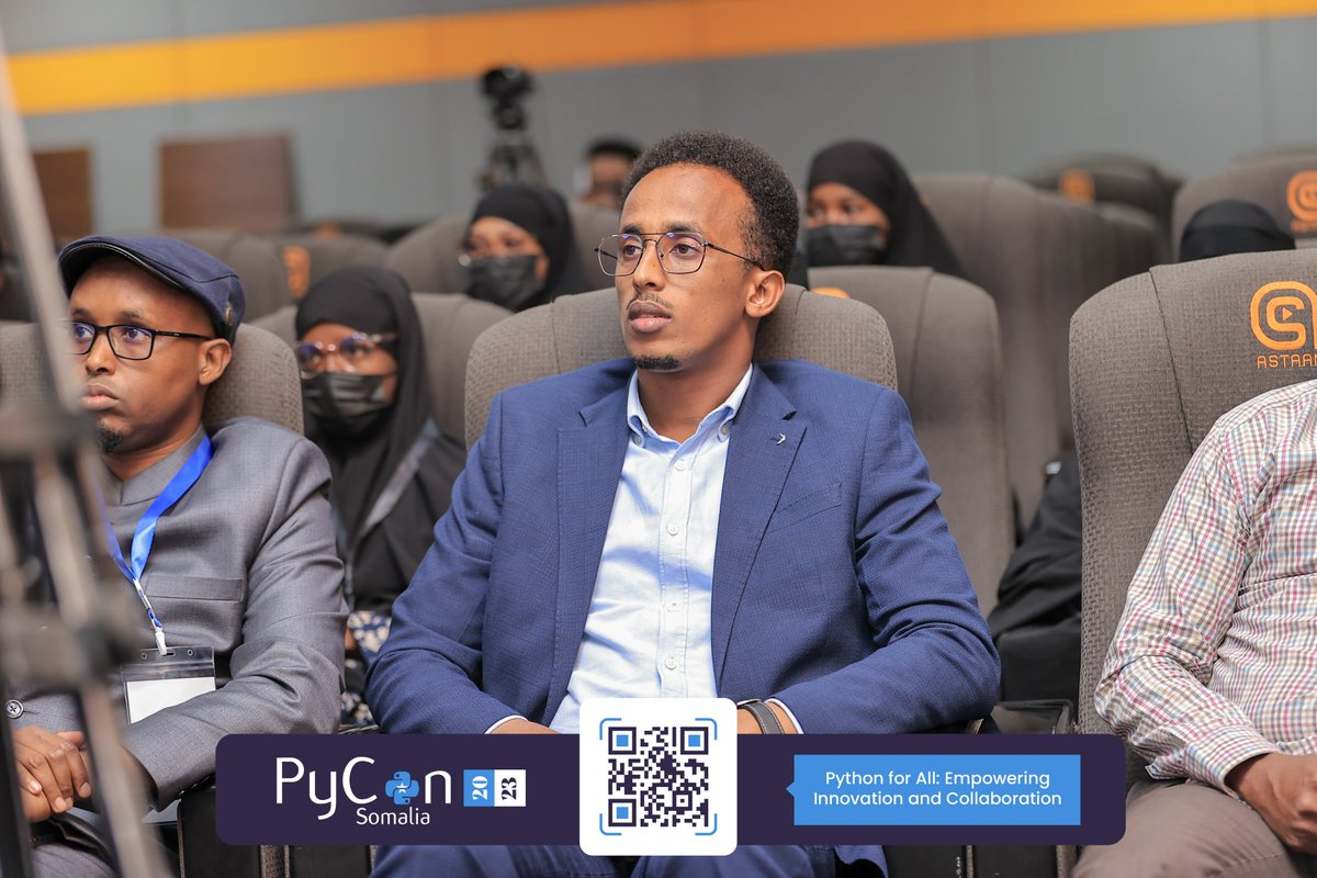 PyConSomalia's tweet image. Eng. Abdiaziz Hassan, one of our esteemed speakers, took us on a journey through how PyCon started and encouraged participants to contribute to the Python community in Somalia 🌍🐍.
#PyConSomalia #CommunityContribution #PythonJourney #PyCon2023 #PyConSo