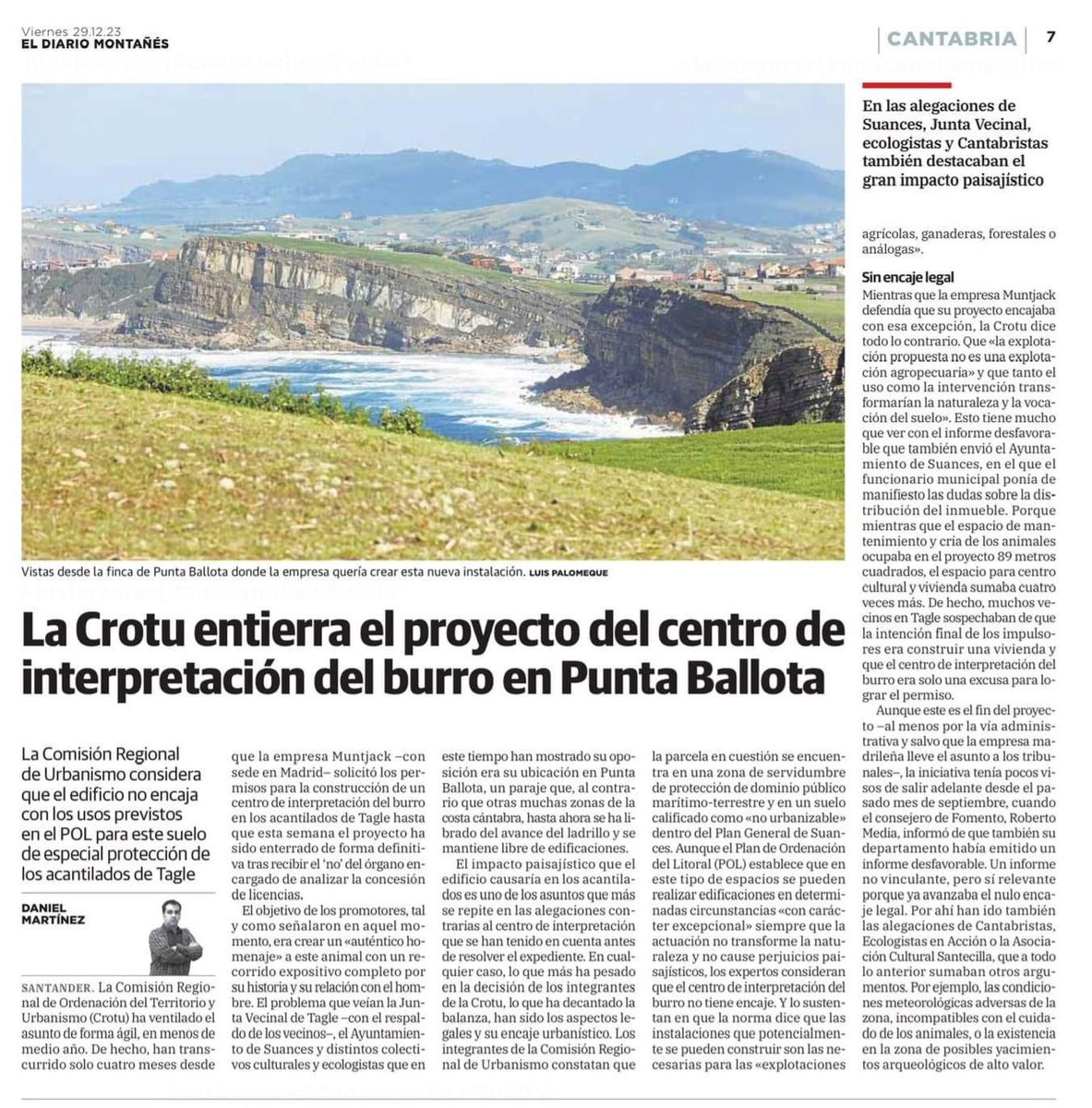 suances_prc's tweet photo. Al final este esperpento solo tenia una salida, ninguna.
La presión vecinal y política ha podido con la especulación y los daños a nuestro patrimonio natural.
Estamos muy contentos de haber sido parte de esta lucha conjunta por proteger lo nuestro.

https://t.co/dTJDSIw08N https://t.co/QYa5tOVYnp