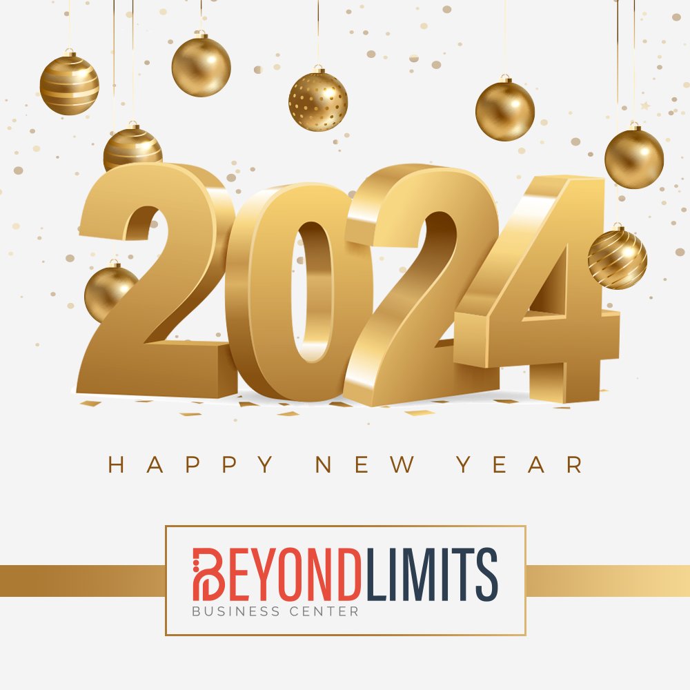 BeyondLimitsAE's tweet photo. Happy New Year!

On the occasion of the New Year, please be informed that our office will be closed on 1st January 2024.

Our regular working hours will resume on Tuesday, 2nd January 2024.

Thank you for your continued support &amp; we wish you all a prosperous &amp; Happy New Year! https://t.co/9eEuNVgzO4
