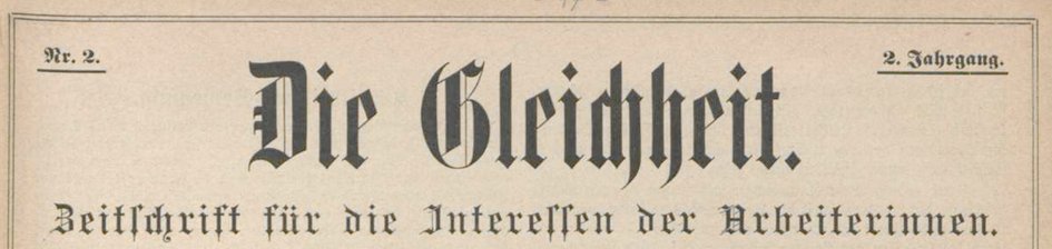 Die erste Probenummer der Zeitung „Die Gleichheit“ erscheint #andiesemTag 1891. Redakteurin: Clara Zetkin. Die regulären Ausgaben ab Januar 1892 stellen wir digitalisiert online zur Verfügung: fes.imageware.de/fes/web/index.…