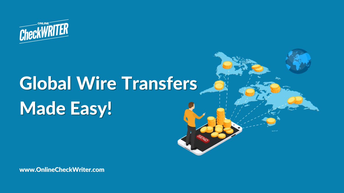 webcheckwriter's tweet photo. Seamless international transfers are at your fingertips with https://t.co/1XO2g8zWmb. Sign up now for fast, secure, and economical financial transactions.
Learn more: https://t.co/BouR5ONB3N
#InternationalTransfers #WireTransfer https://t.co/aHRCNcdQas