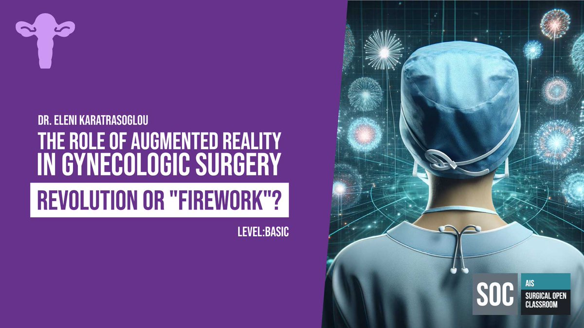 🌐 Dr. <a href="/KaratrasoglouE/">Eleni Karatrasoglou</a> takes us into the future of medicine in our latest #SurgicalOpenClassroom. Uncover "The Role of Augmented Reality in Gynecologic Surgery 'Revolution or Firework?'". FREE at aischannel.com/society/the-ro… 

Stay at the forefront of #HealthTech #IamAIS #Some4surgery
