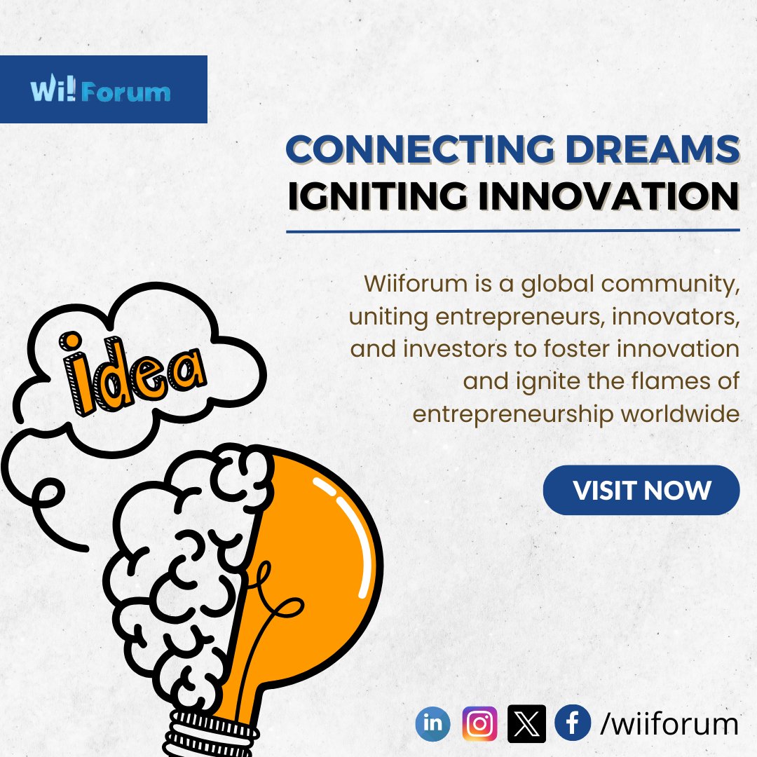 The Wiiforum community is all about connecting entrepreneurs with the people and resources they need to succeed.

#WiiForum #startup #innovation #Globalcommunity #wiiforum #startupcommunity #entrepreneurship #startuplife #innovationeconomy #startupecosystem