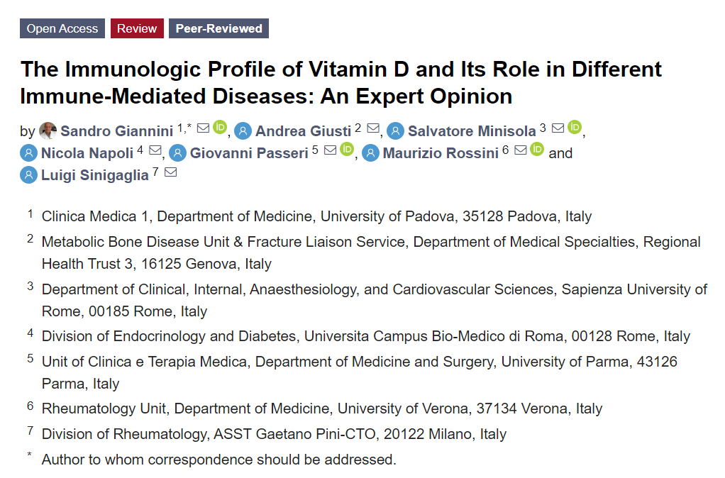 Nutrients_MDPI's tweet photo. #HighlyCitedPaper 
🥰Read the Paper"The Immunologic Profile of #Vitamin D and Its Role in Different #Immune-Mediated Diseases: An Expert Opinion" by Prof. Sandro Giannini et al.
@GrupoNutri
@balanceurbod
@mayogisense
@pustaera
@Rooney73029223
@darquu
🌸https://t.co/SnYHBoJN0v https://t.co/u4UdZlGonT