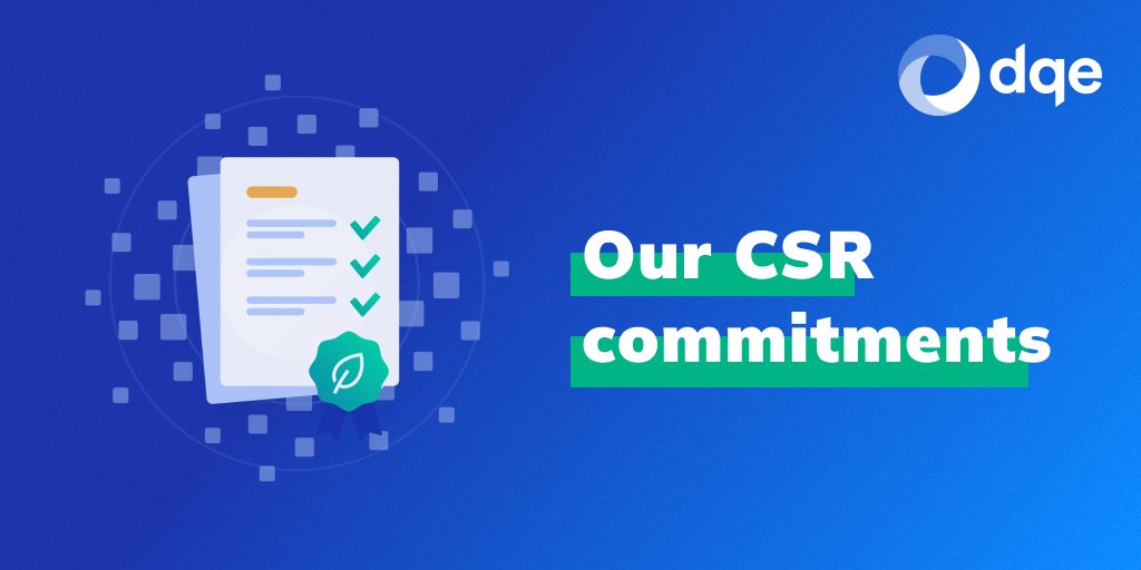 🌍 At DQE, we're taking our #CSR commitment to the next level. 
As a data quality software vendor, we understand our responsibility to reduce our #CarbonFootprint and promote digital sobriety.🌱

➡️ Find out more: dqe.tech/en/CSR-at-DQE/

#DQE #Sustainability #DigitalSobriety