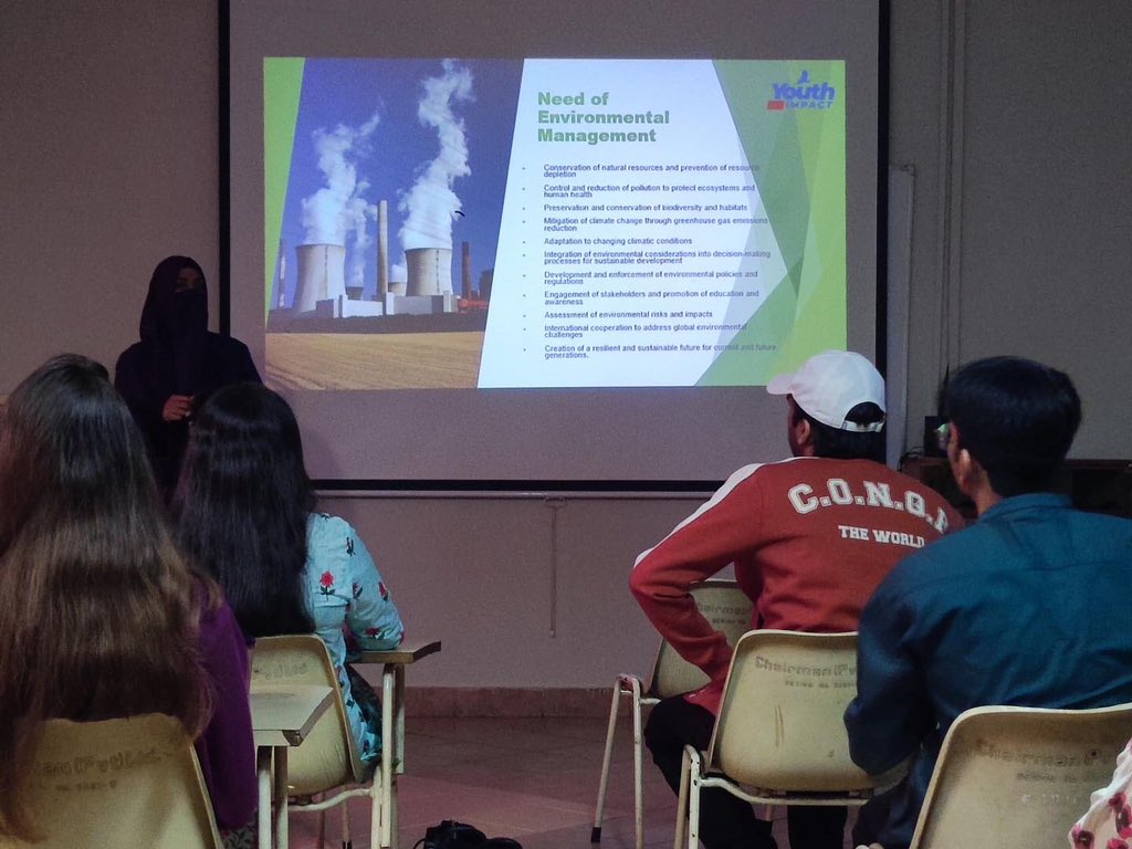 ELF_pakistan's tweet photo. ELF Pakistan Workshop @IoBM_Official to discuss STEM and the environment and meet with industry experts.

Our training partners @YouthImpact_ https://t.co/AhT4JwiJ7m
