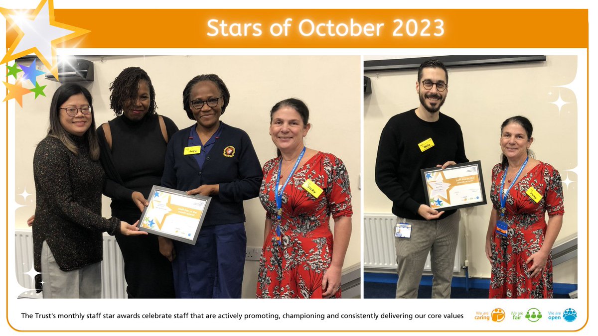 The spotlight is on #TeamNorthMid's Staff Stars of October 2023 - Capetown ward and Mete Redif.