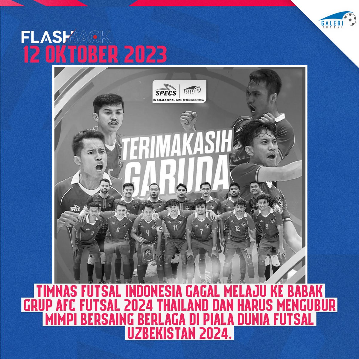 galeri_futsal's tweet image. #FlashBack2023 | Adakah yang lebih sedih dari kegagalan Timnas Futsal Indonesia berlaga di AFC Futsal ?🥹