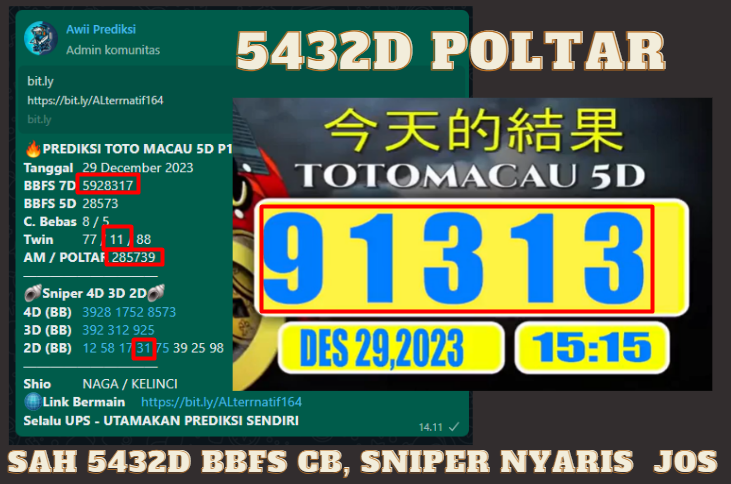 AwiPrediksi's tweet photo. CAER GAJIAN POLTAR SAH 543D JOSS MANTAPP , SNIPER 2D BB MANTAP KITA LANJUT LAGI BOSSKU 🤝🔥

Join grup geratis WA 0813-2039-2590 https://t.co/XC780RmOt3