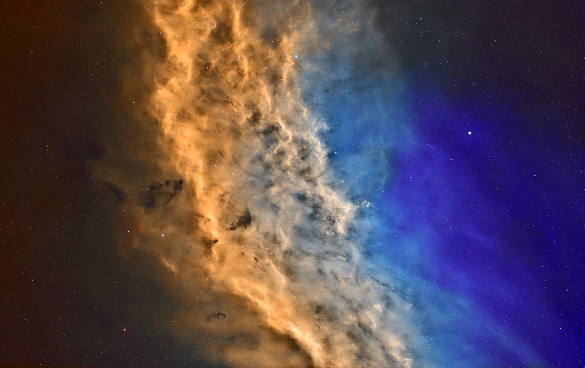 spainastro's tweet photo. La nebulosa de California en versión SHO https://t.co/NScyh1kRaP