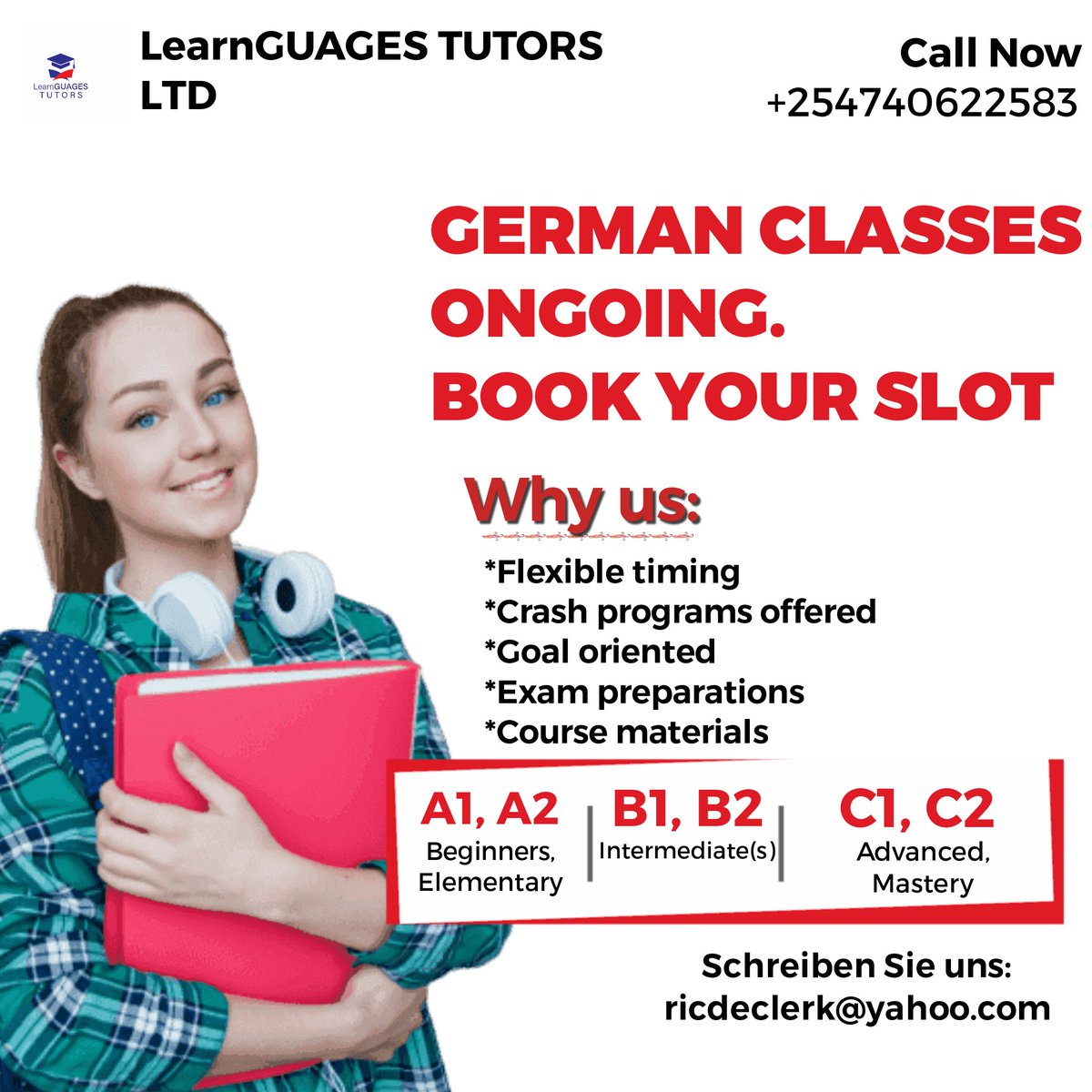 ricdeclerk's tweet image. Registration for the German Lessons has commenced. Book your slot Today. #germanlessons #germanlanguage #germanlanguagecourse #deutschlernen