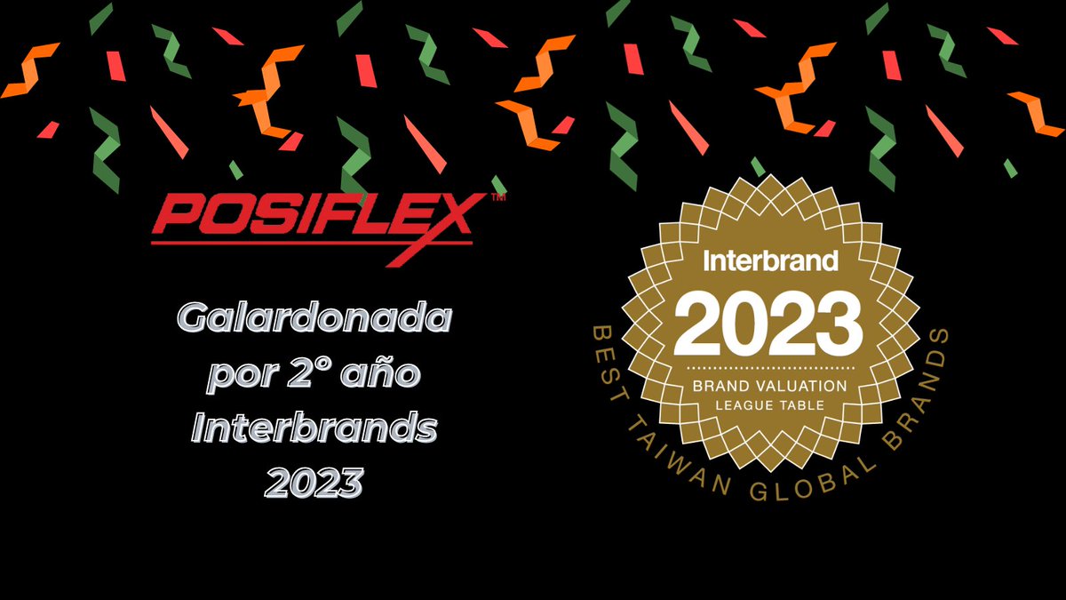 Gracias a todos los que han sido parte fundamental de este logro, #Posiflex vuelve a alcanzar las primeras clasificaciones en el informe Interbrand 2023 y recibe el prestigioso premio  'Mejores Marcas Globales de Taiwán 2023' por segundo año consecutivo. 🏆✨
#GlobalBrands