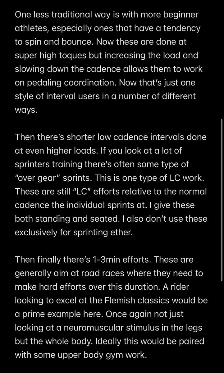 Hopper_SP's tweet image. Heres a whole bunch of ways I think of/use low cadence work with athletes. Tried to be as open as I can be here and give as many examples as possible to show how nuanced I think it can be.