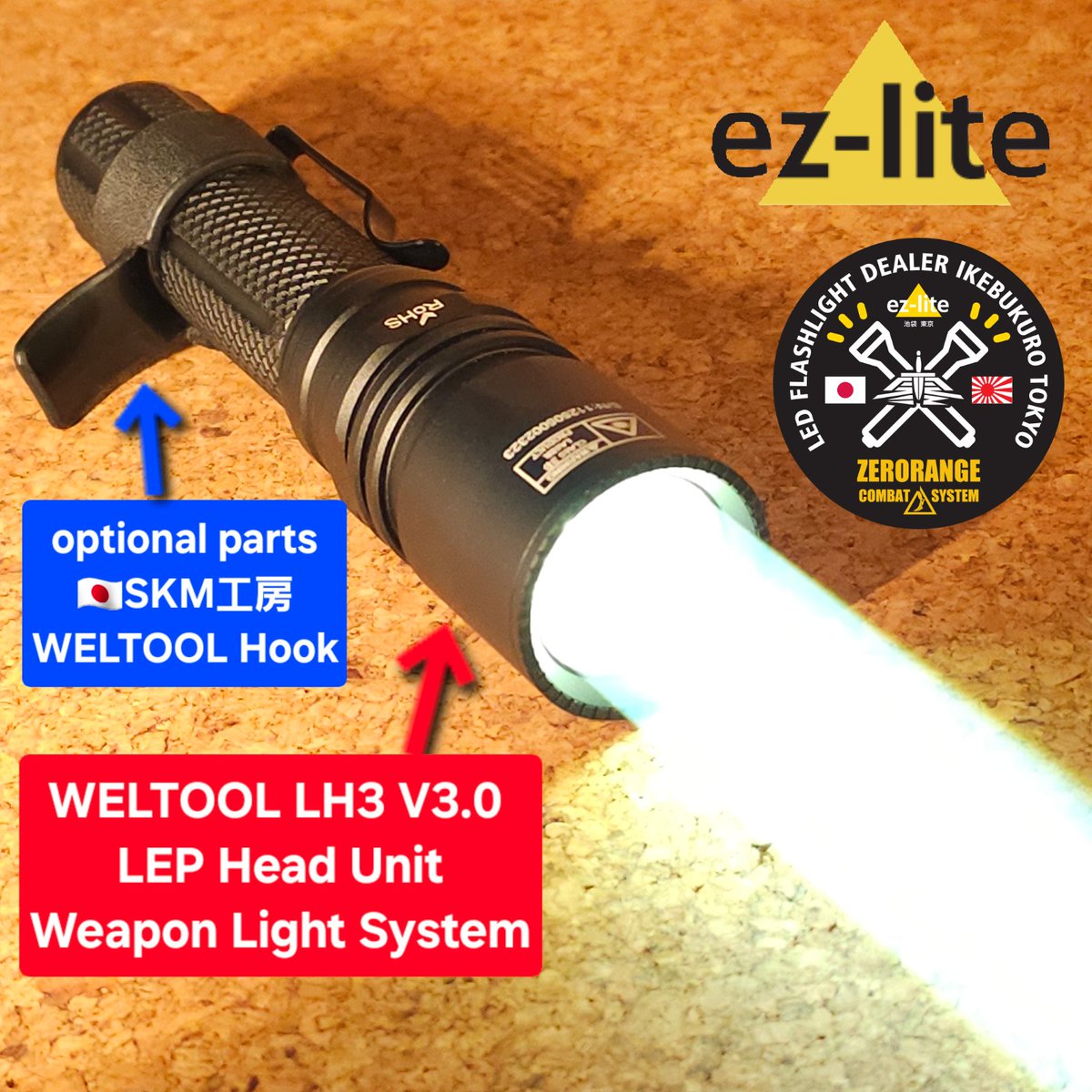 💫🔦WELTOOL LH3 V3.0 LEP Head Unit Weapon Light System 📝DF規格の