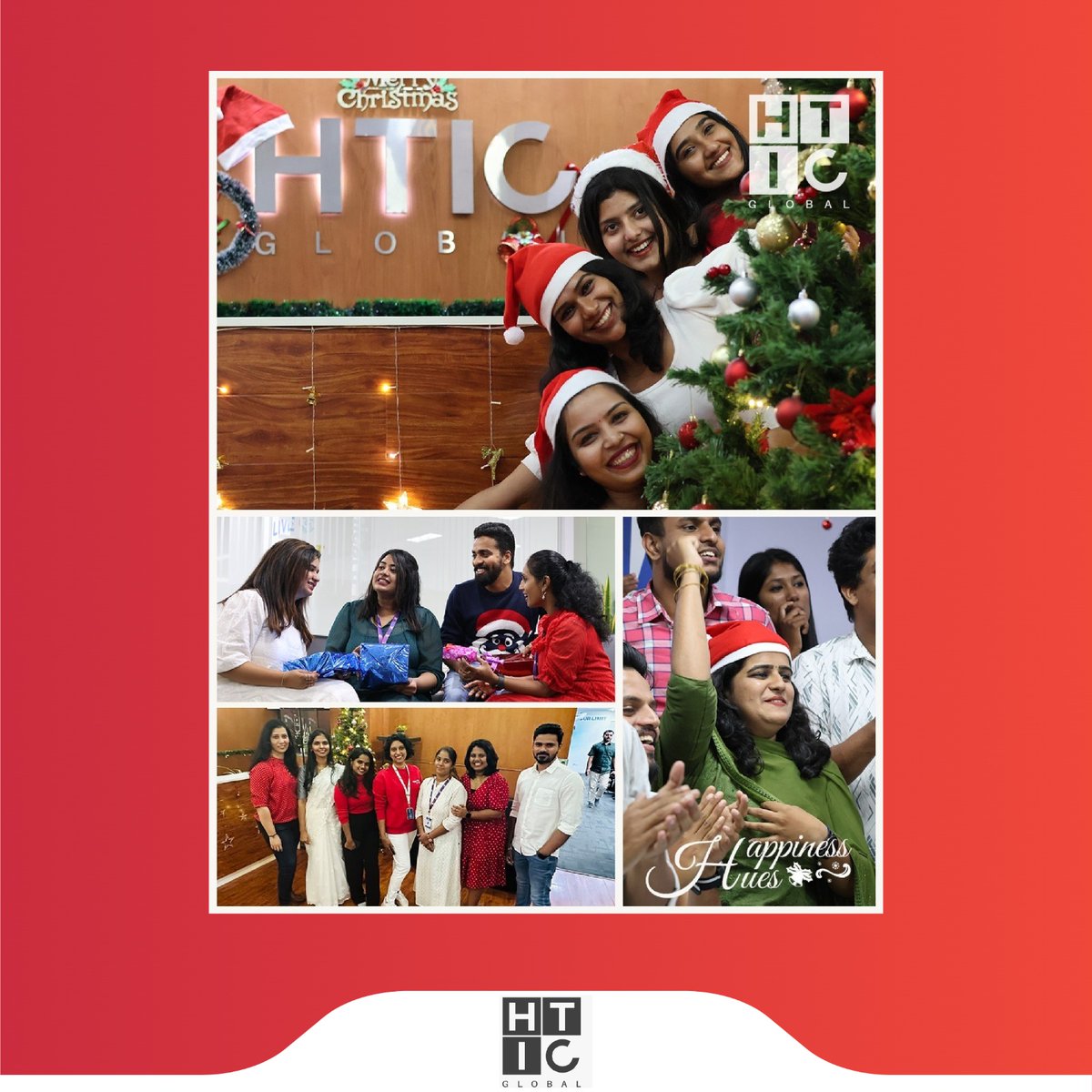 #HTICGlobal, based out of #InfoparkKochi, was adorned with twinkling lights, festive decorations, and the heartwarming spirit of giving. From the joyous sounds of carols to the aroma of holiday treats, the team gathered to share laughter, love, and created cherished memories.