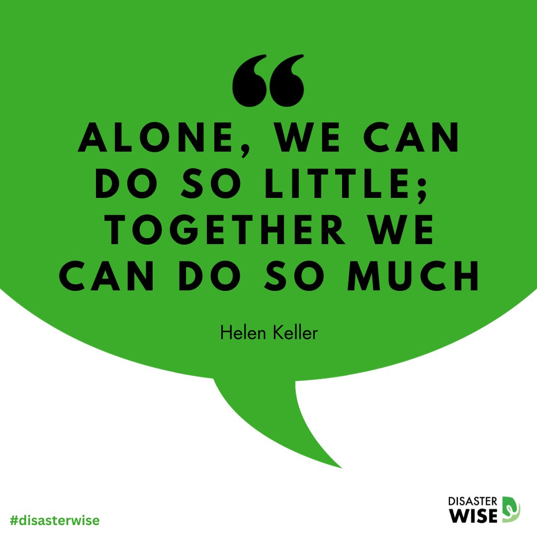 At #DisasterWISE, the aim is to connect #communities with one another, institutional stakeholders, resources, tools and knowledge gained through lived and learned #experience to empower #learning and create #community-led change for the future.Join us at disasterwise.com.au