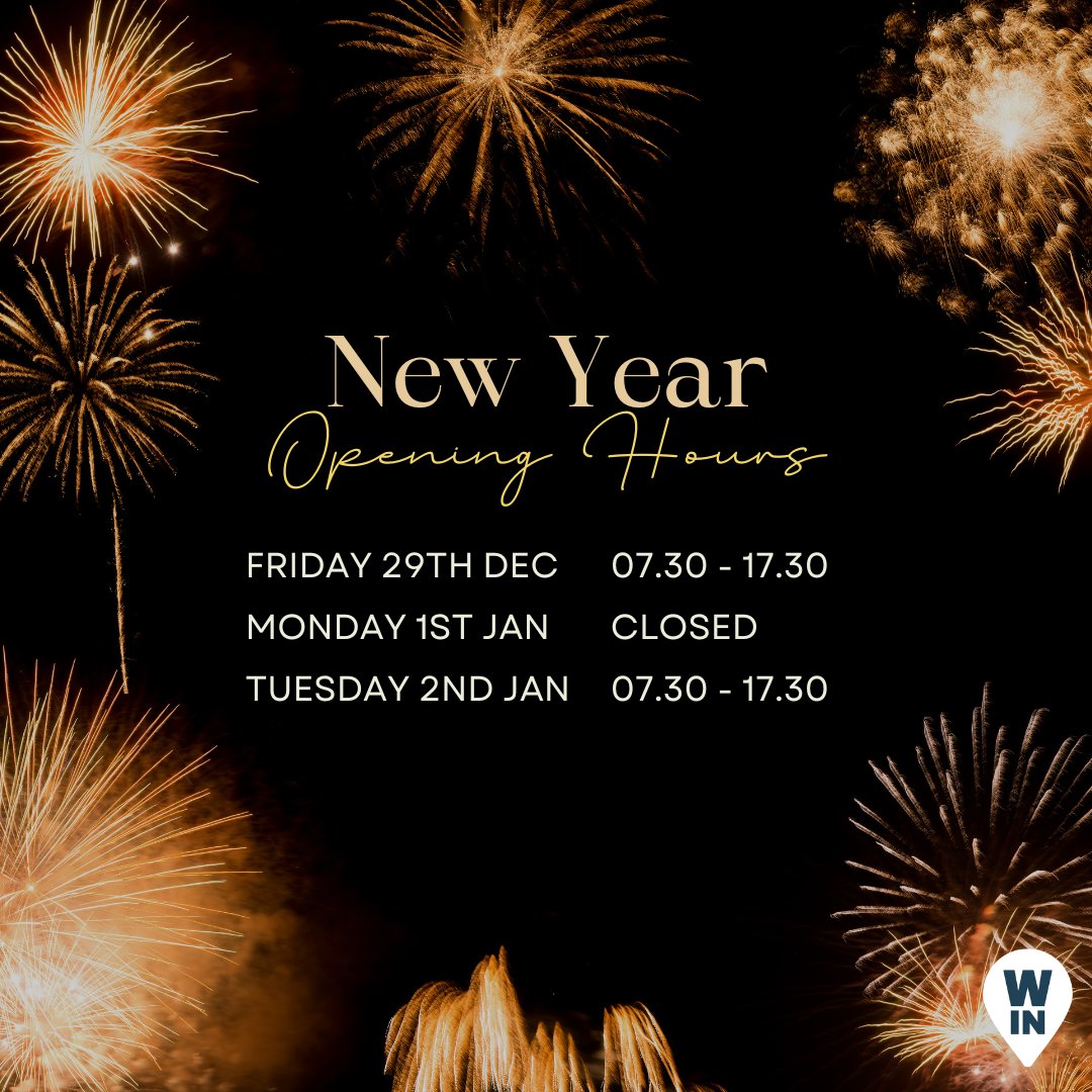As we bid farewell to 2023 and welcome 2024, here's a quick reminder of our opening hours for the New Year 🗓️✨ We'll be back in action on Tuesday 2nd January 🤩 

Wishing you a fantastic New Year's celebration! 🎆🥂 

#WhatsIn #WhatsInBristol #Opening Hours