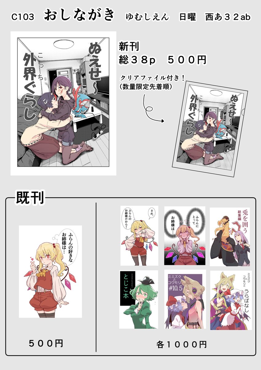 冬コミお品書きと新刊案内です 日曜西あ32abです よろしくです