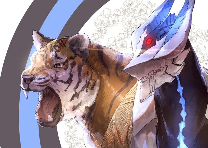 「tiger upper body」 illustration images(Latest)