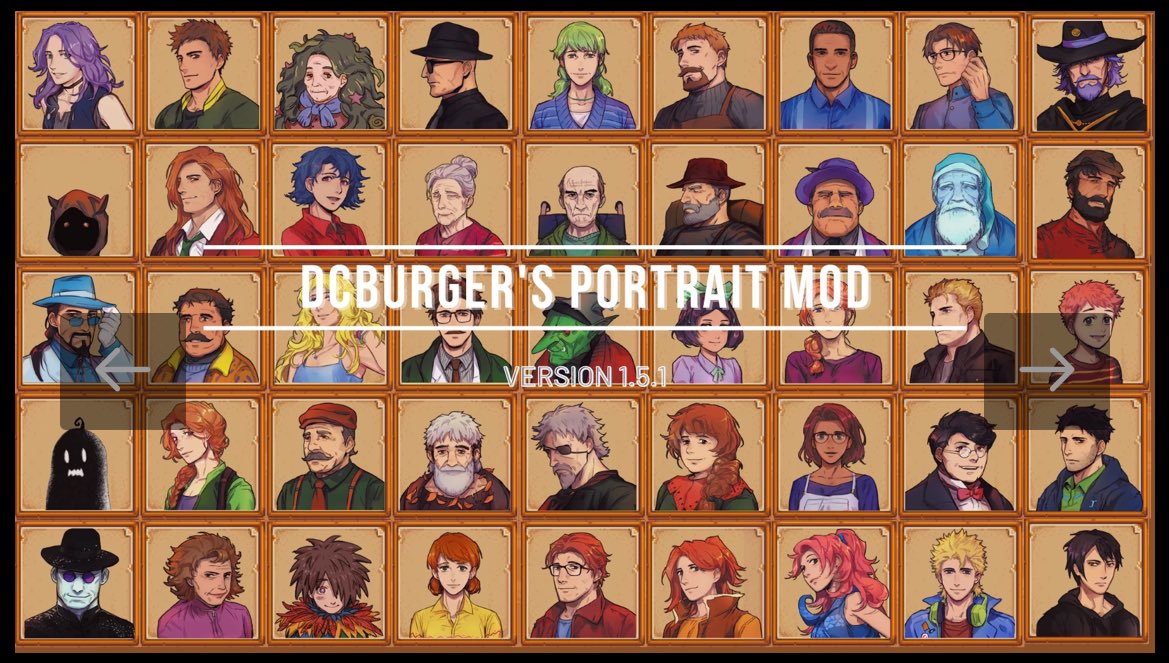 Struggling on this decision. Last night I hopped back onto PC Stardew for the mods, and I can’t decide if I should have the seasonal sprites and portraits for cuteness, or forego the seasonal fits for sexy portraits 😩

I also have free love and romancable Rasmodias bc I’m me