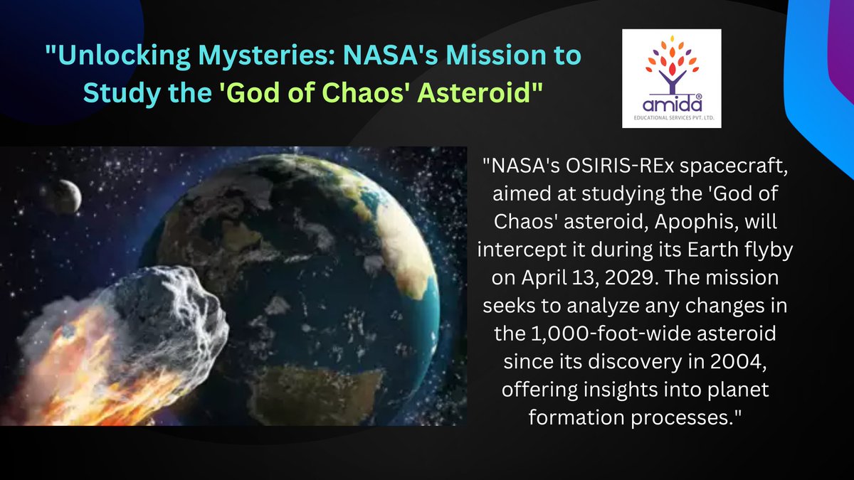 #OSIRISRExMission
#AsteroidResearch
#ApophisFlyby
#SpaceExploration
#NASAScience
#PlanetaryStudies
#Astrobiology
#PlanetFormation
#SpaceMissions
#AsteroidDeflection
#amidaedutech
#upsc
play.google.com/store/apps/det…