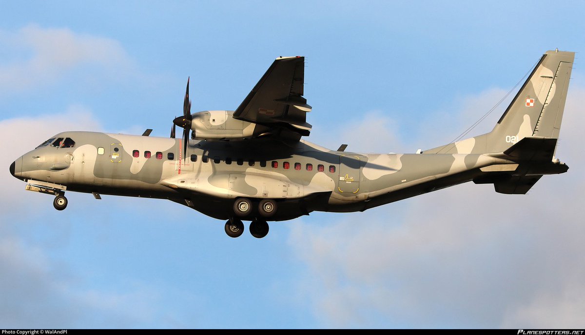 LebanonJets's tweet photo. Military: #Poland Air Force Casa 295 021 as #PLF33 hex #48D84B on the way to #Beirut from #Krakow to spend 1 night https://t.co/4W8l24tQIF