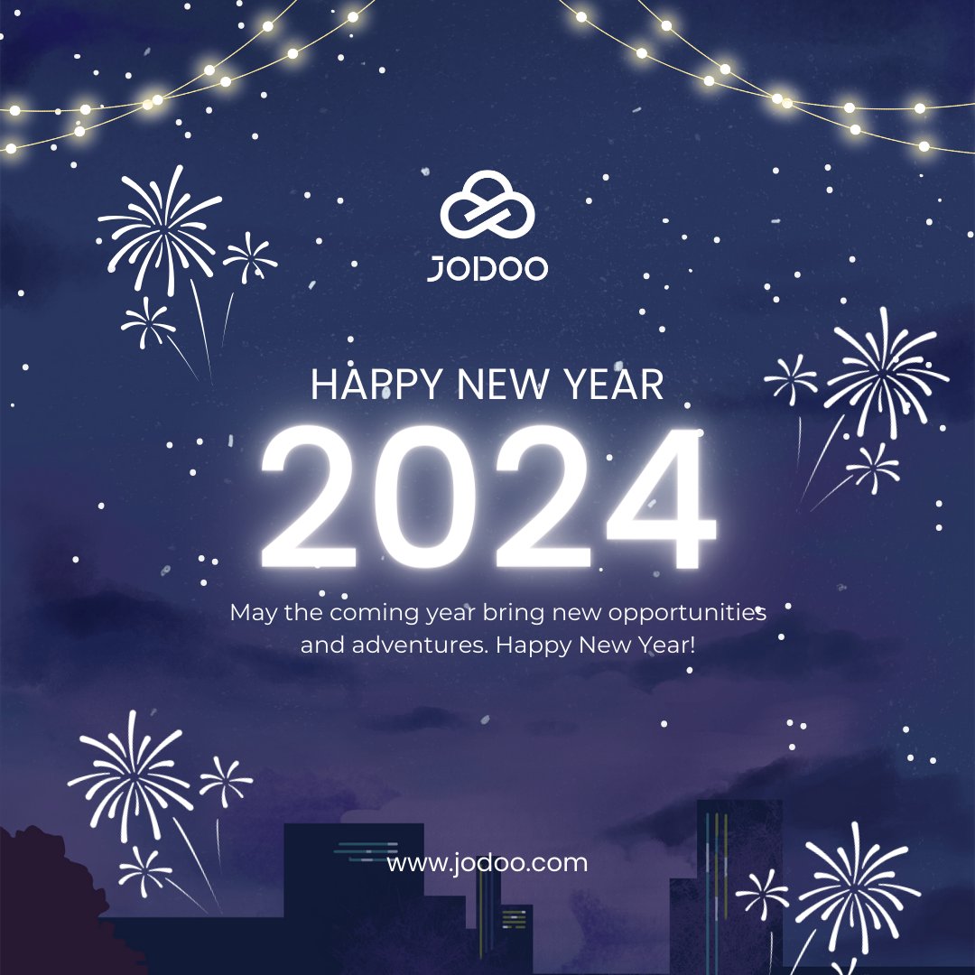 JodooHQ's tweet image. 🎉 Happy New Year from all of us at Jodoo! 🌟
Embracing 2024 with enthusiasm, let&apos;s conquer new heights together. May this year be filled with resilience, triumphs, and shared victories! 
#Jodoo #HappyNewYear