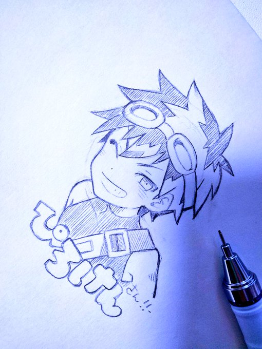 放送見ながら簡単にかきかきしたものをこっそり…() 