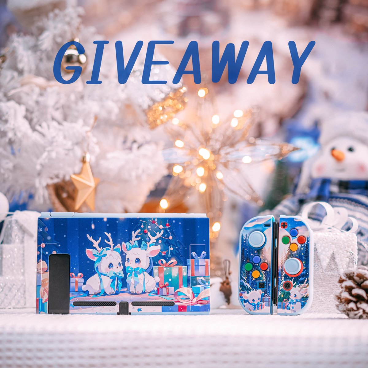 PlayVitalGaming's tweet photo. 🎇💃 𝐍𝐞𝐰 𝐘𝐞𝐚𝐫 𝐆𝐢𝐟𝐭 𝐏𝐚𝐫𝐭𝐲 #Giveaway Alert! 🎂- Opens Worldwide🌎

🦌To celebrate the new year, we will draw 5 winners to give away our Santa Deer case for Nintendo Switch (NS/NSL/NSO).  
To join, all you need to do is Follow👆 + RT♻️ + Like❤️
Bonus entry: Tag a friend in the comment.

🕰 Dec. 29th - Jan. 2rd 

#GiveawayAlert #Giveaways #NewYear #HappyNewYear2024 #HappyHolidays #switch2 #Nintendo #gaming #cute #kawaii