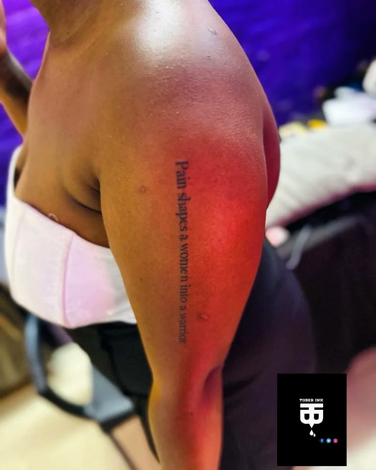 Toberink's tweet photo. Final Piece!
Recent Tattoo.
Design : Sentence Tatt
Artist : KayCee Casper https://t.co/xOd0W9PnoC