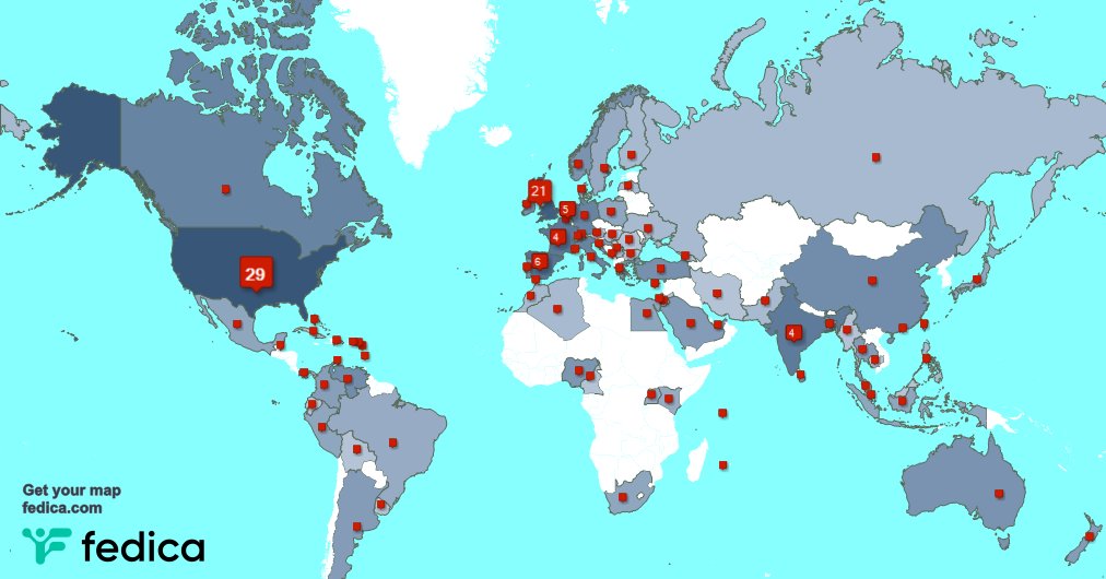 We have 1 new followers from Norway 🇳🇴, and more last week. See fedica.com/!TWMPD2017
