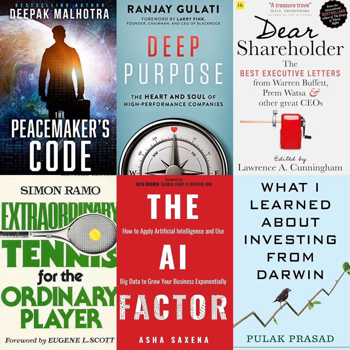 This year I delved into several books that accompanied me in my journey to self-growth and learning. Here are the Top 6 reads that stuck with me in 2023.

#Books #BookRecommendations #GoodReads 📚 

𝟏. ‘𝐓𝐡𝐞 𝐏𝐞𝐚𝐜𝐞𝐦𝐚𝐤𝐞𝐫'𝐬 𝐂𝐨𝐝𝐞’ 𝐛𝐲 𝐃𝐞𝐞𝐩𝐚𝐤 𝐌𝐚𝐥𝐡𝐨𝐭𝐫𝐚