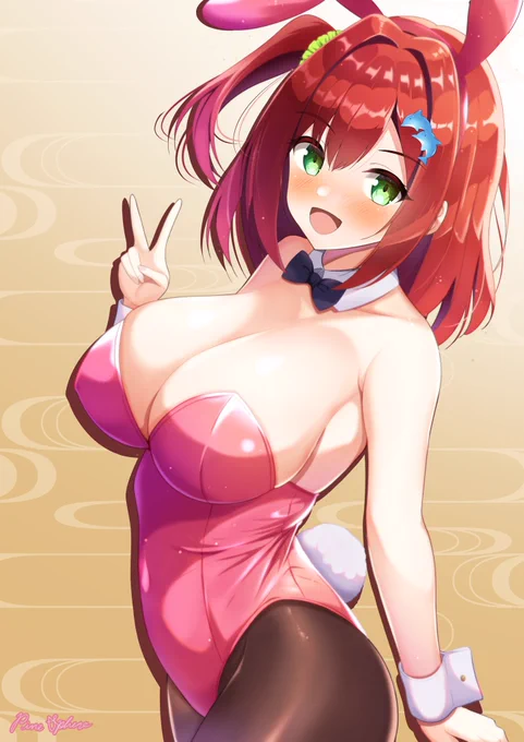 #2023年も終わるし2023年1月1日絵でも載せとこうぜ去年のドルウェブバニー入華ちゃん2024新年イラストも入華ちゃんなのでそちらも楽しみにしててくださーい 
