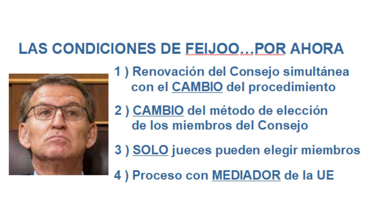 ¿Algún constitucionalista puede explicarnos en qué artículo de la Constitución se indica que pueden ponerse condiciones al cumplimiento de las leyes? (incluída la Ley Orgánica del Consejo General del Poder Judicial) RETUIT, por favor, a ver si aparece alguno y nos ilumina…