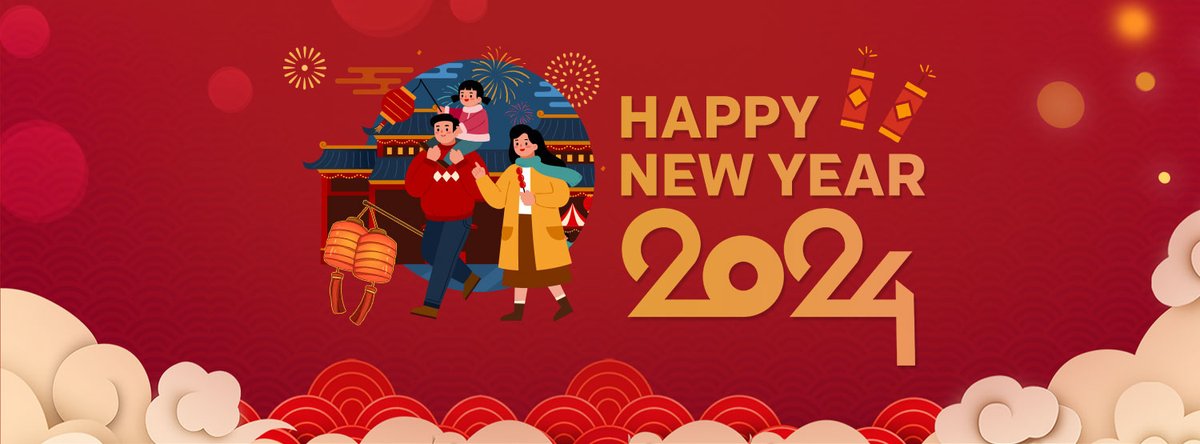 ThisisHainanGov's tweet photo. Happy New Year! We wish you and your loved ones a happy 2024 filled with love, laughter, and success. May this year be the beginning of new adventures and beautiful memories. https://t.co/Pzma2vZXtN